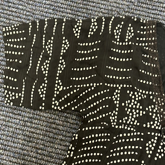 NWT ZARA Black White POLKA DOT PRINT DRESS Short Sleeve V NECK - Picture 2 of 5